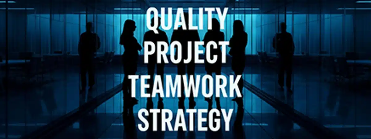 Shadow of business people looking at business goals written