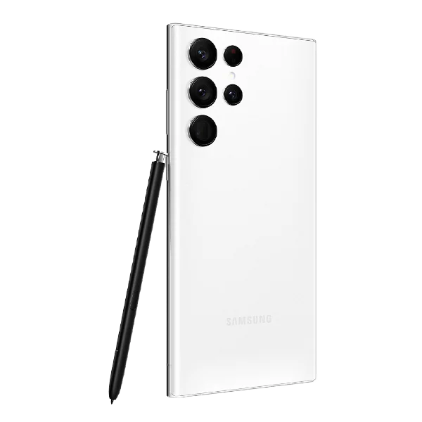Cutout of Samsung S22 Ultra in white