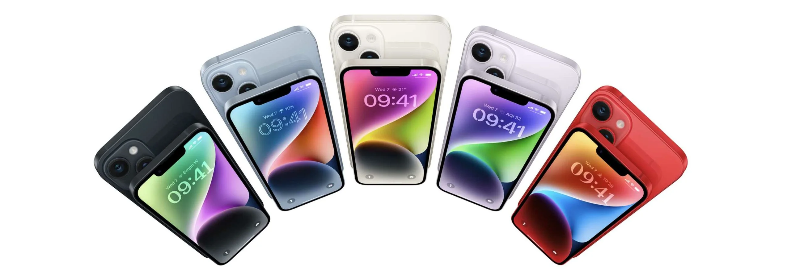 All new Apple iPhone 14 models and colours release announcement banner