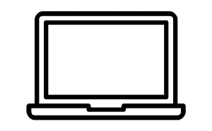 Business Laptops quicklink icon on transparent background