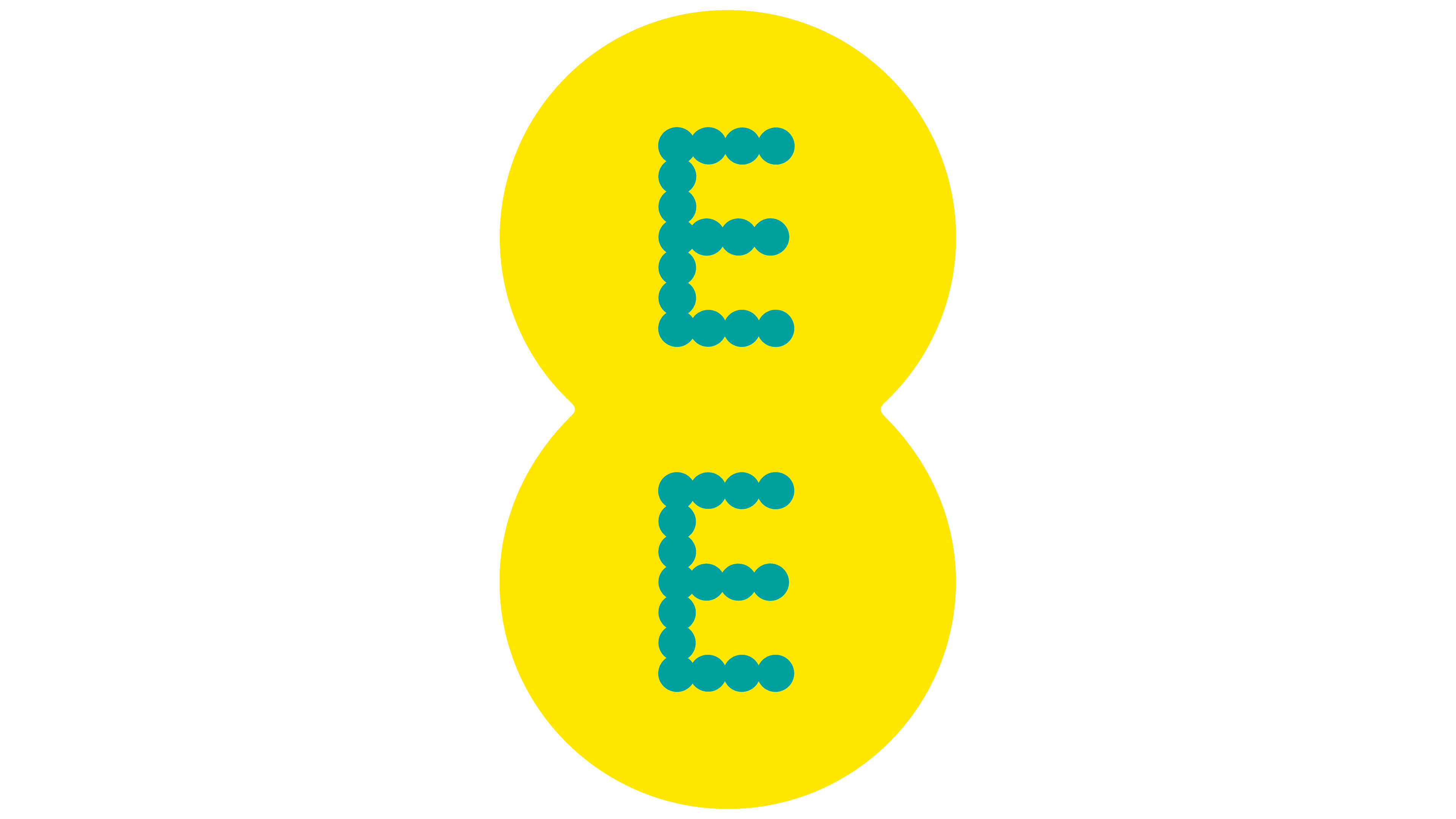 EE business deals logo cutout in yellow