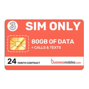 Three Business SIM only 80gb 24 month contract