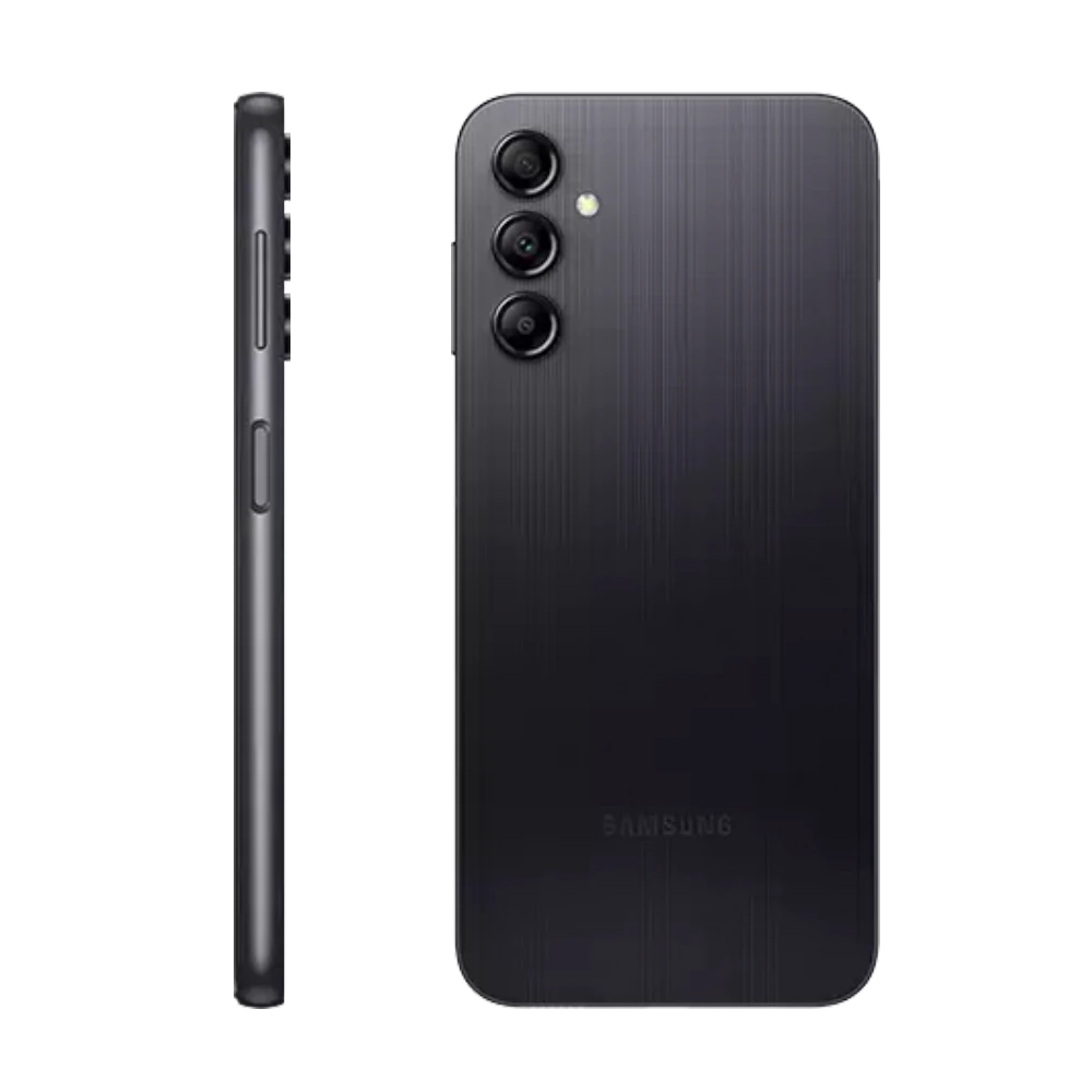 Side shot of Samsung Galaxy A14 4G smartphone for business contract