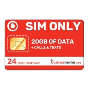 Vodafone Business SIM only 20GB 24 month contract