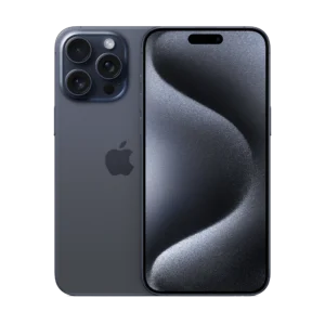 iPhone 15 Pro Max for business in blue titanium product image cutout