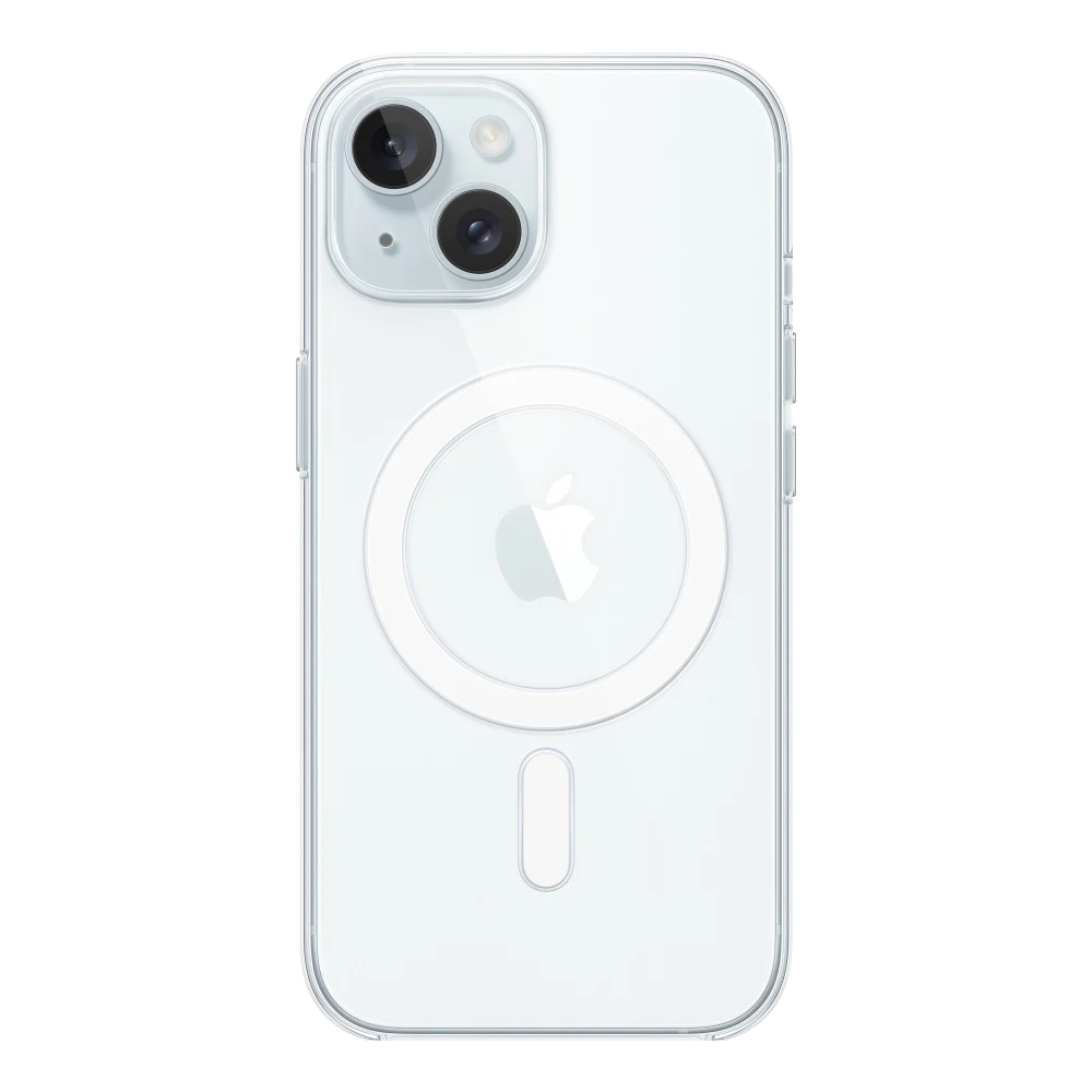 Clear Apple MagSafe case for iPhone 15