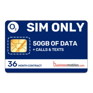 O2 Business SIM only 50gb data 36 month contract