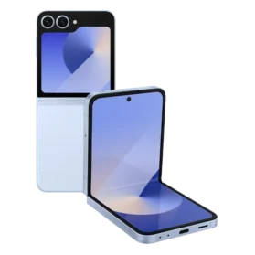 Cutout of Blue Samsung Galaxy Z Flip6 for Business deal