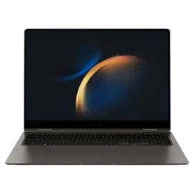 Cutout of Samsung Galaxy Book3 Pro 360 degree hinged laptop with 120 hz display