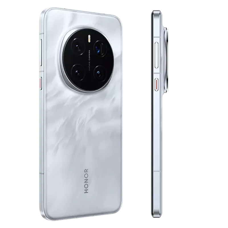 Rear side of Honor Magic 7 Pro in Lunar Shadow Grey