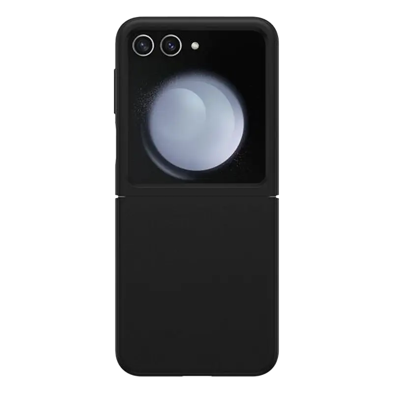 OtterBox Thin Flex Case for Samsung Galaxy Z Flip6 in Black opened