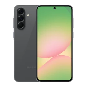 Front & rear side of Samsung Galaxy A56 smartphone in Grey