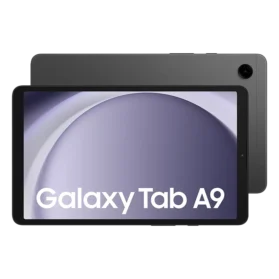 Front & rear side of Galaxy Tab A9 4G in grey