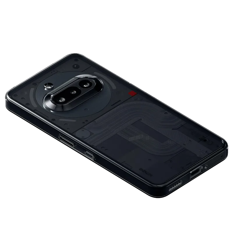 Rear side of Nothing Phone (3a) in black