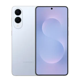 Samsung Galaxy S25 Edge Titanium IcyBlue Front and back business