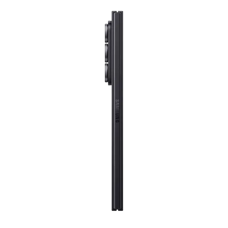 Samsung Galaxy Z Fold 7 in Jet Black side shot