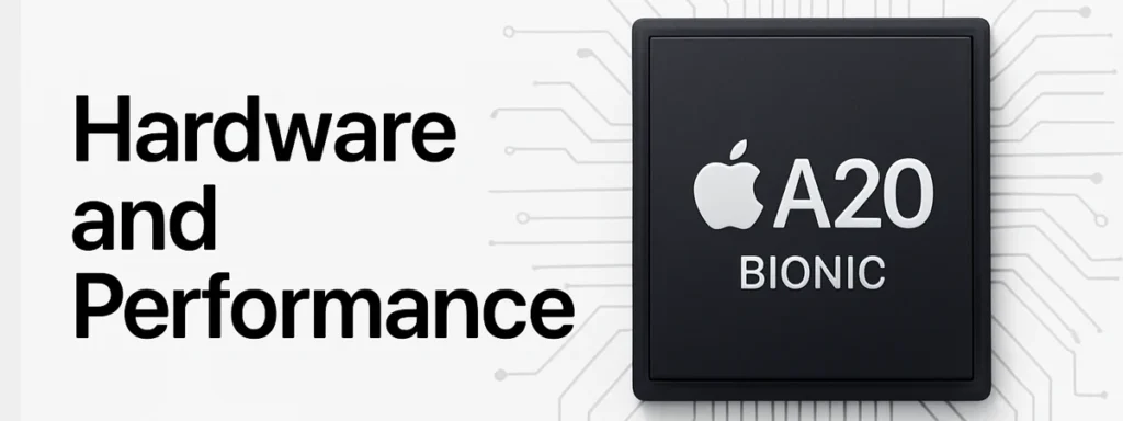 Apple A20 Bionic Chip concept with annotated hardware & performance