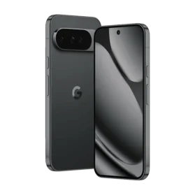 Google Pixel 10 Pro and Pro XL models next to each other in Obsidian black colour