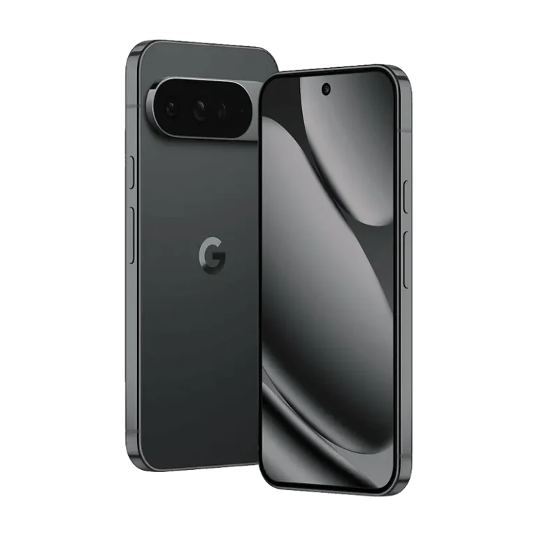 Google Pixel 10 Pro and Pro XL models next to each other in Obsidian black colour