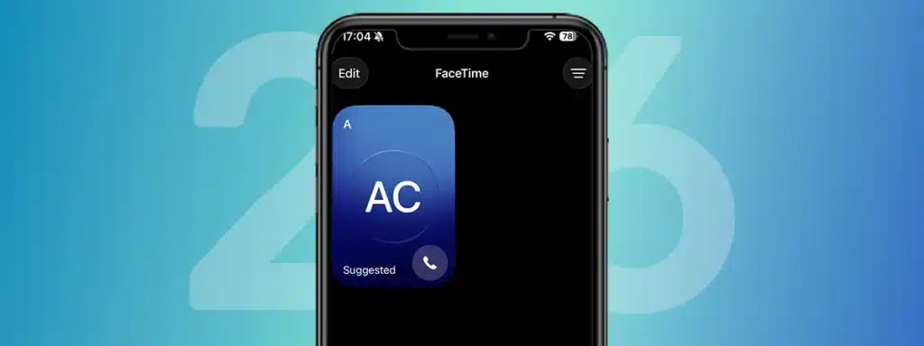 Apple iPhone 16 using new FaceTime features with iOS 26