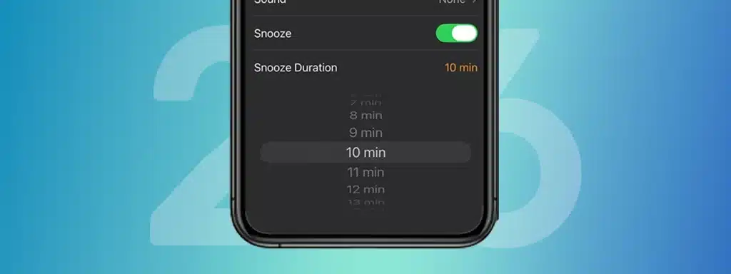 New Apple iOS 26 clock custom snooze feature