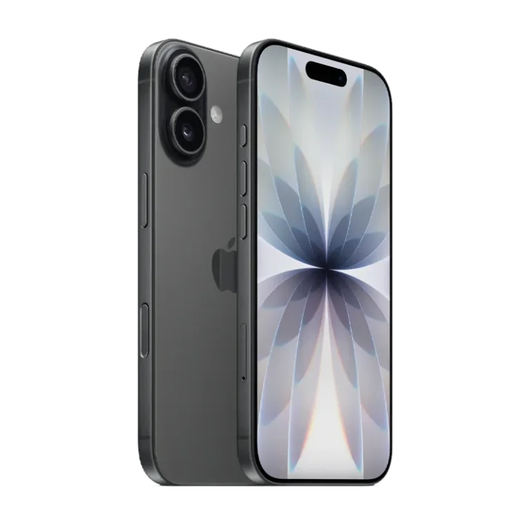 Front & rear sides of the Apple iPhone 17 in Black