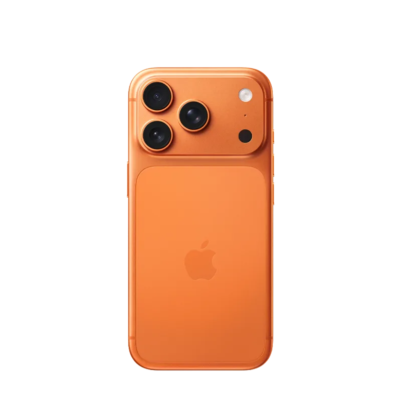 Rear side of Apple iPhone 17 Pro / Pro Max in Cosmic Orange