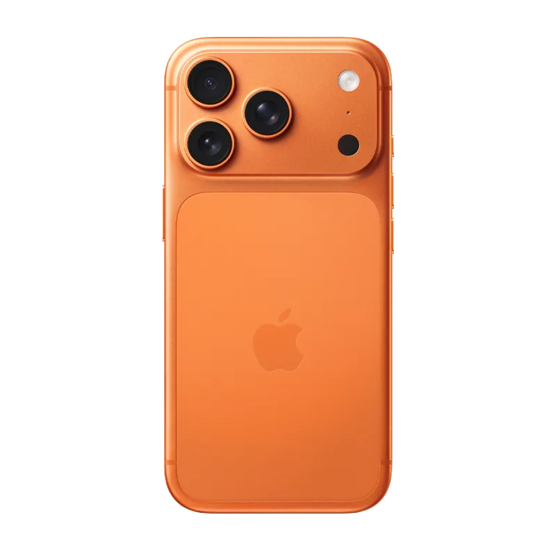 Rear side of Apple iPhone 17 Pro / Pro Max in Cosmic Orange