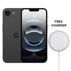 iPhone 16e black front and back business deals uk bundle with wireless charger